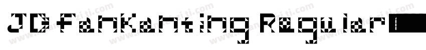 JDfankanting Regular字体转换